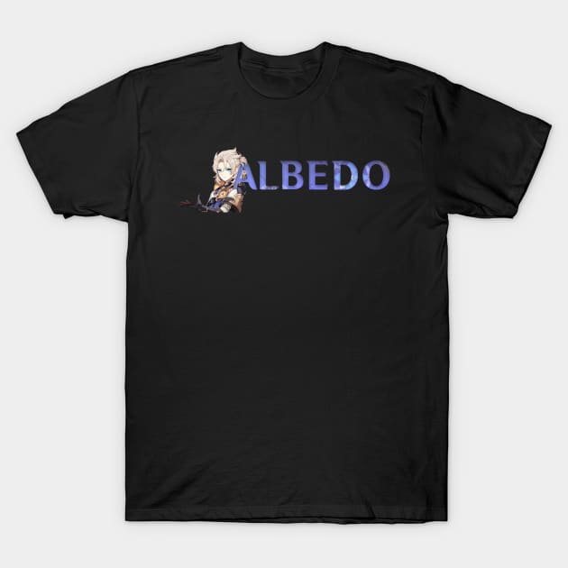 Genshin Impact Name Husbando Albedo T-Shirt by mardavemardave